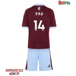 Aston Villa Pau Torres #14 Hjemmebanesæt Børn 2026-27 Kort ærmer (+ korte bukser)